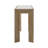Cleo 68" Wide Pine Wood Console Table w/ Glass Top, Light Warm Wash