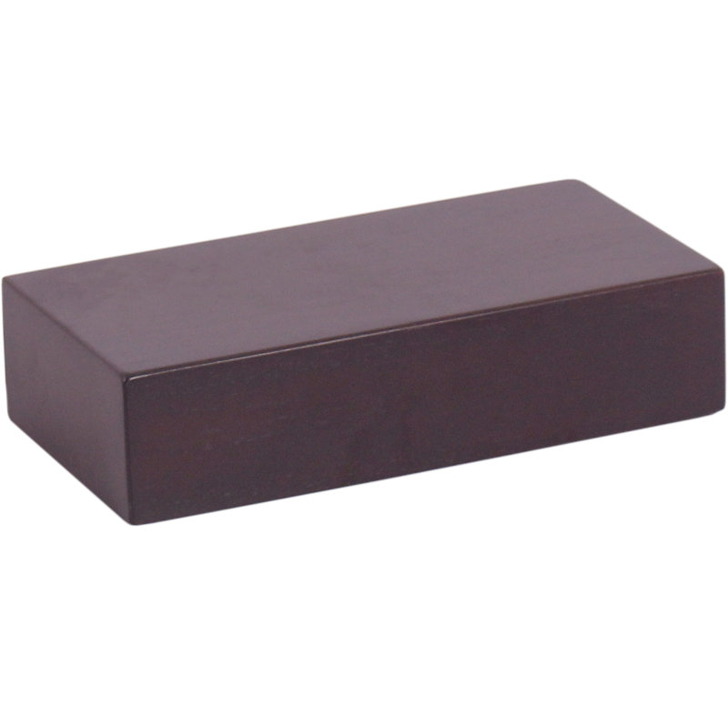 12" Bisa Mocha-Shield OptiAREA Floating Teak Wall Shelf, 3" H x 12" W x 6" D