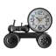 Analog Metal Battery Tabletop Clock Black