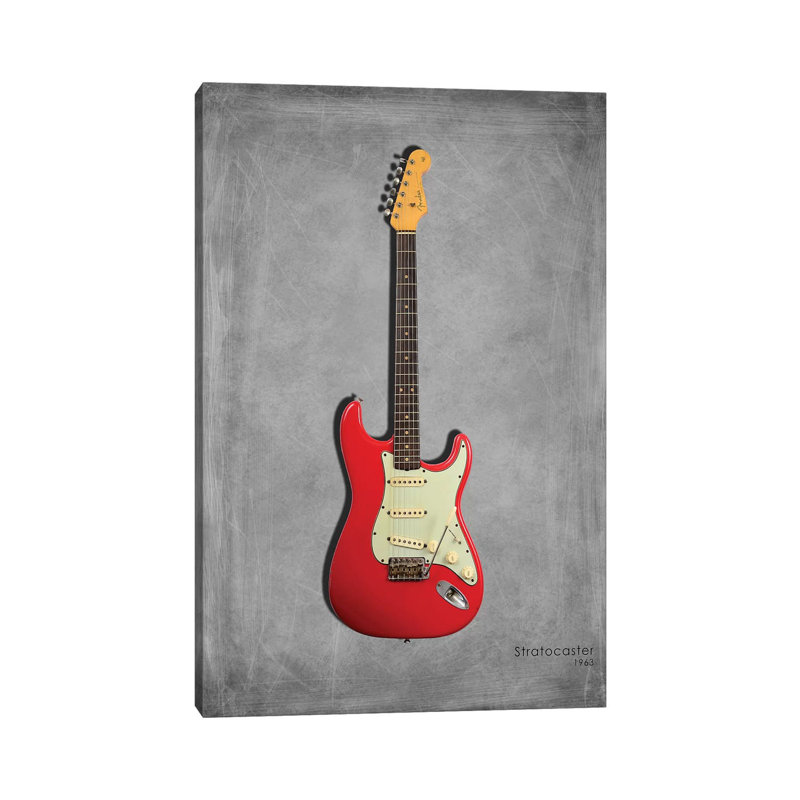 Fender Stratocaster '63 by Mark Rogan - Wrapped Canvas Print, 66.04 cm H x 45.72 cm W x 1.91 cm D