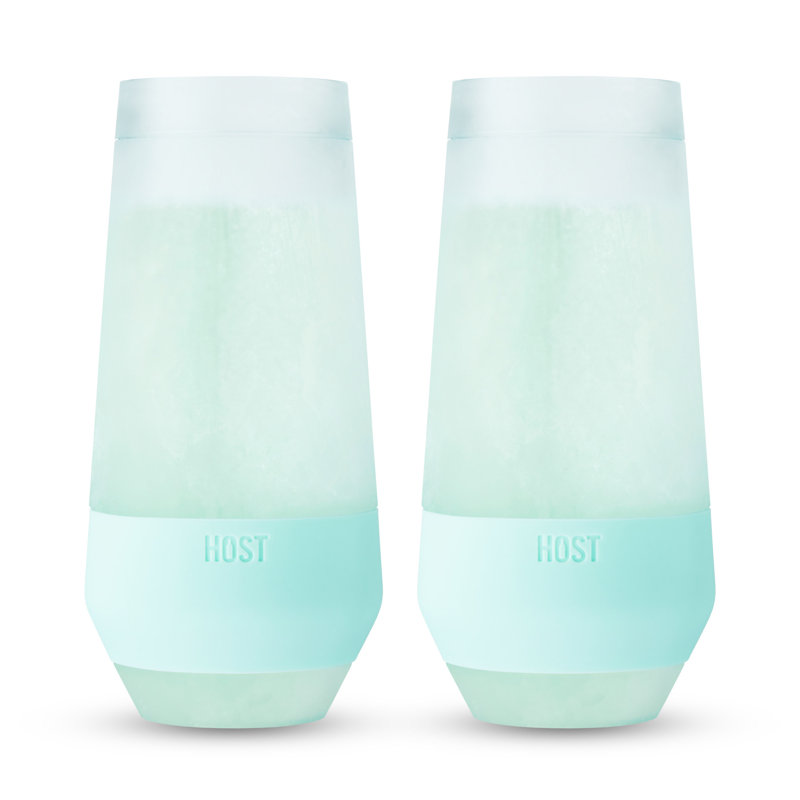 Champagne FREEZE Cooling Cups, Aqua