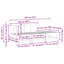  Garden Middle Sofa Footrest Outdoor Sofa Coffee Table Solid Wood Pine-1253770703
