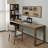 Walnut Rectangular Solid Wood desk-108741149-108741145
