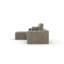  Canapé modulaire avec méridienne rembourrée en L Sutton, taupe-656566918