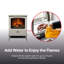 Dimplex Evandale Pebble Optimyst Water Vapour Technology Electric Stove Fire, Grey, 44cm W -90939938
