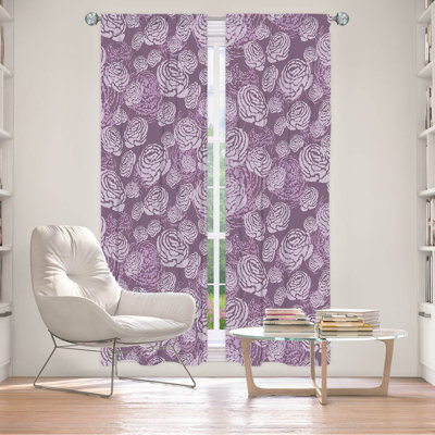 Paire de rideaux obscurcissant en polyester Roshawn