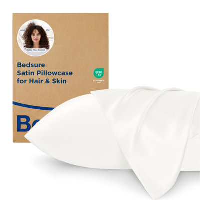 Bedsure Cooling Satin Pillowcase Envelope Closure(Set Of 2)