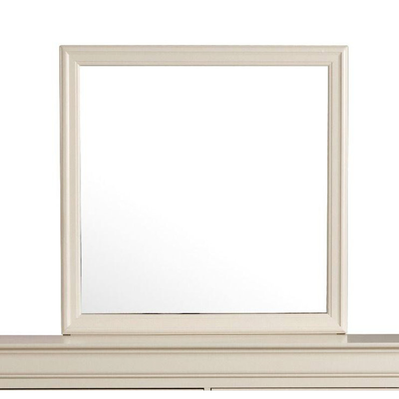 Rectangular Mirror, Beige, 38" x 38"