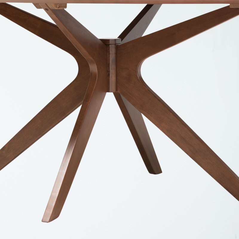 Daved Oval Solid Wood Base Dining Table