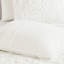 Literie en chenille de coton double / grand 3 pièces, chic et décontracté avec des attaches et une couette à boutons, fermeture à attaches blanches-118640933-118640932