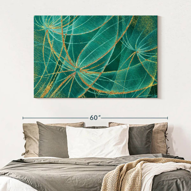 Avery Abstract Dandelions, 34" H x 51" W