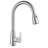 Topcraft Stainless Steel Single Handle Pull-Down Sprayer Kitchen Sink Faucet with 360° Swivel Spout-88766090