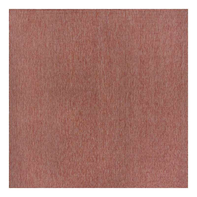 Tapis intérieur / extérieur Avaughn, Carré 13 pi, Rouge rouille