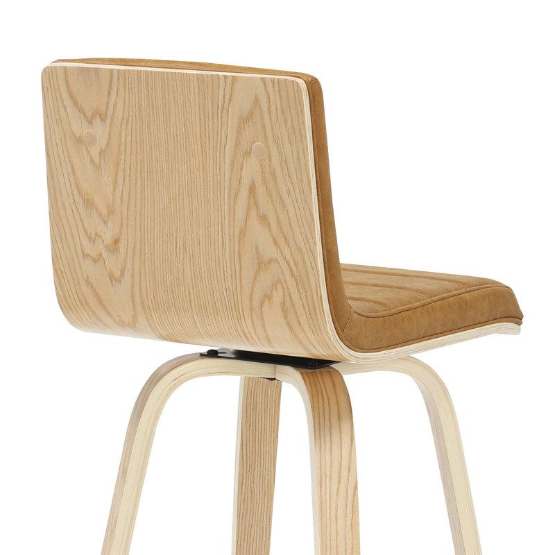 Werth 39,5 po Ensemble de 3 tabourets de bar à hauteur carrée H, Chameau, 39.5"