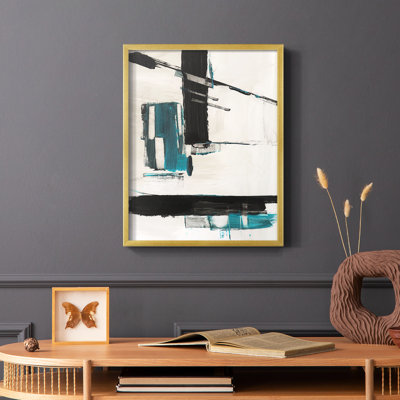 «Geometric Notes II», reproduction encadrée - bois massif
