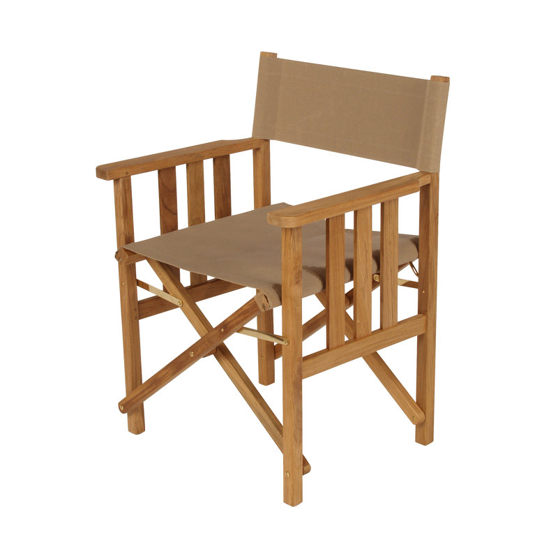 Safari Outdoor Teak Dining Armchair, Pepper