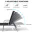 Ensemble de chaises longues inclinables 60,6 po Poultney-354661646