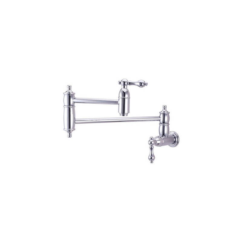 Decorative Pot Filler, Polished Chrome