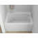 Alcove Soaking Skirt Bathtub with Overflow and Drain