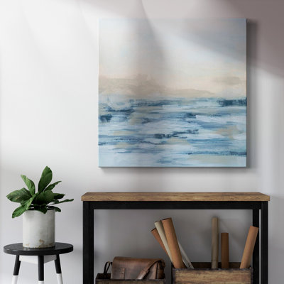 Toile tendue avec châssis Distant Tides II-Premium - prête à être accrochée
