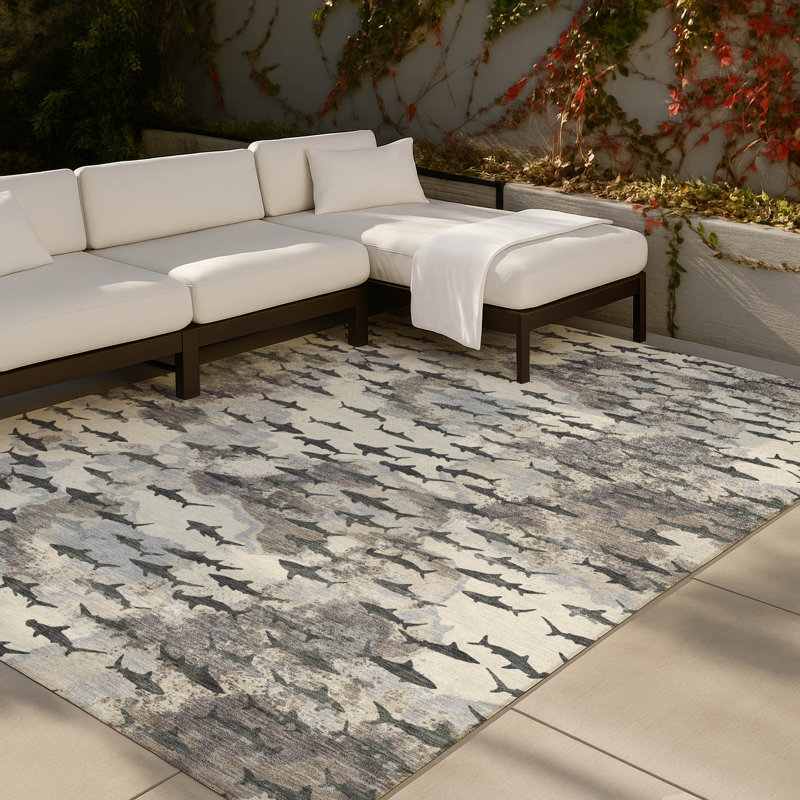 Machine Washable Indoor/Outdoor Chantille ACN2594 Animal Rug, Beige, 2'6" x 3'10"