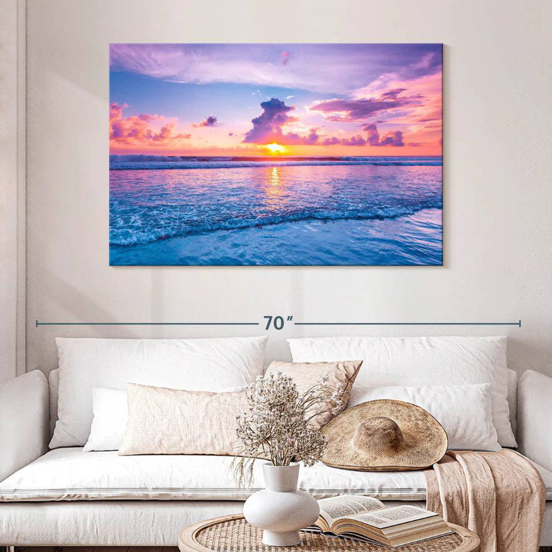 Coucher de soleil Gillard Seminyak, H 32 po x l 48 po