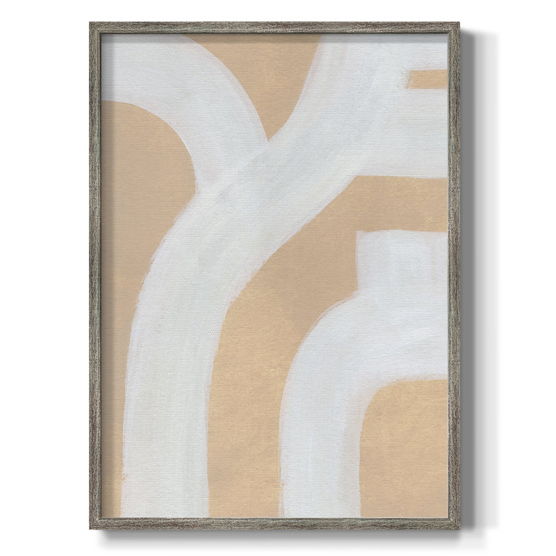 «Neutral Winding Paths I», reproduction encadrée - bois massif, H 11 po x l 9 po