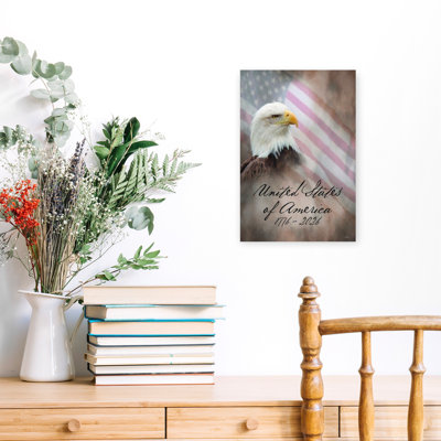 Contemporary Art Rustic Vintage Contemporary Bird Eagle Portrait Wildlife Wall Art