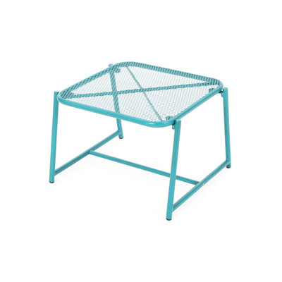 Table d'appoint d'extérieur moderne - plateau en filet, résistant aux intempéries