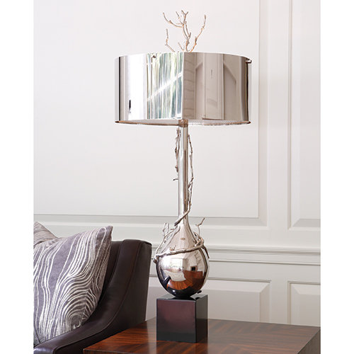 Twig Bulb Lamp, Antique Nickel