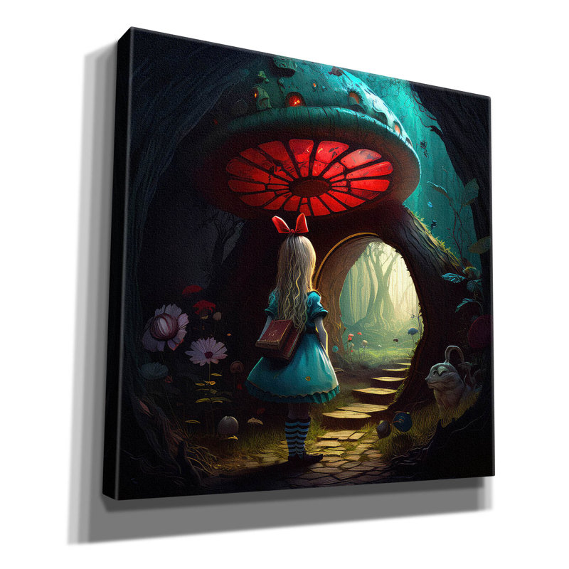 «Alice Back Pack» par The Golden Valley, art mural sur toile, H 12 po x l 12 po x P 0,75 po