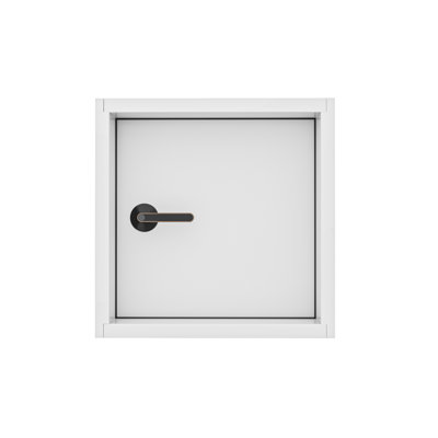 Porte frontale en bois apprêté blanc avec cadre Cosco