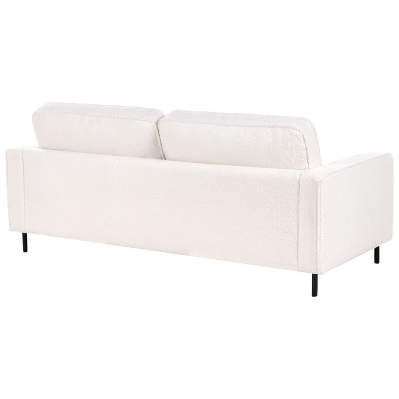 Boucle Living Room Set Telluride, White Polyester
