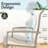 Outdoor Dining Chairs Of 2 Weather Cream Color Metal Frame Stackable Breathable For Garden Patio Porch 22.1"L X 25.2"W 36"H In Quick - Drying Poolsides-422110161