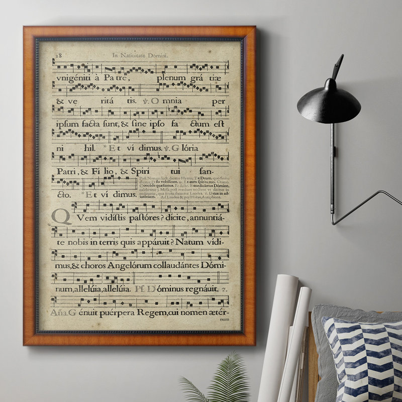 Vélin Songbook III, toile encadrée de qualité supérieure - prête à être accrochée, H 36 po x l 24 po x P 2,5 po