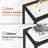 70.9'' Glass Top Console Table