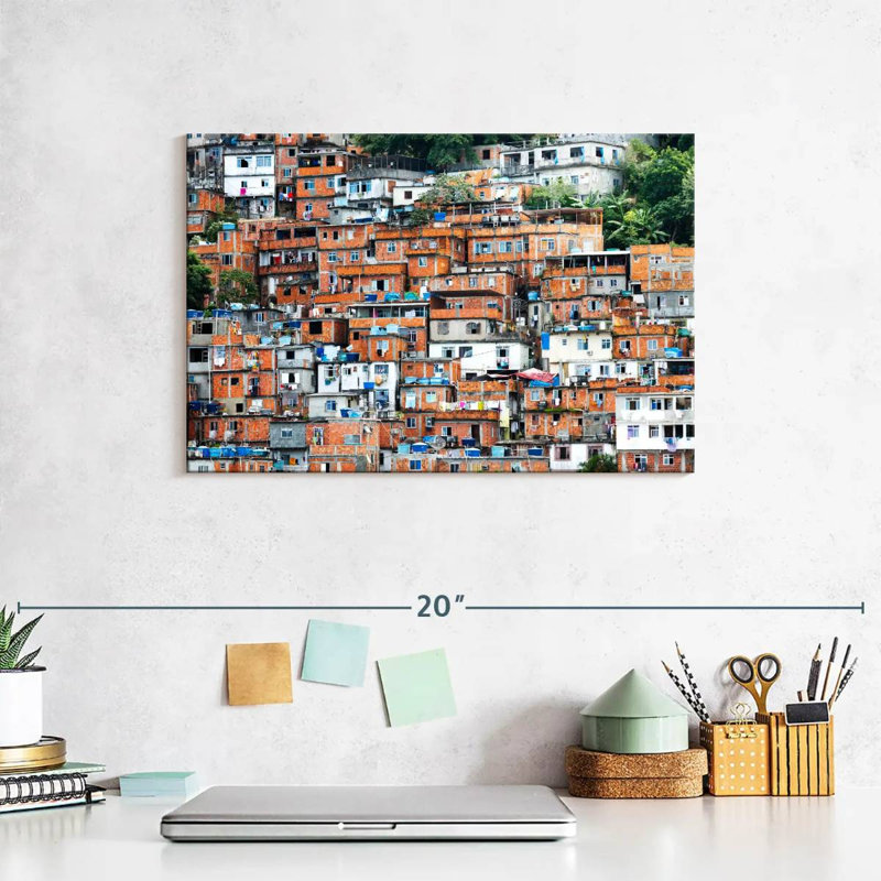 Favela In Rio, 8" H x 12" W