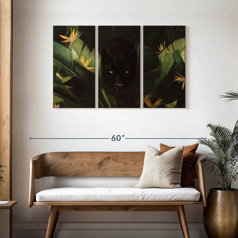 Hello Panther, 28" H x 45" W