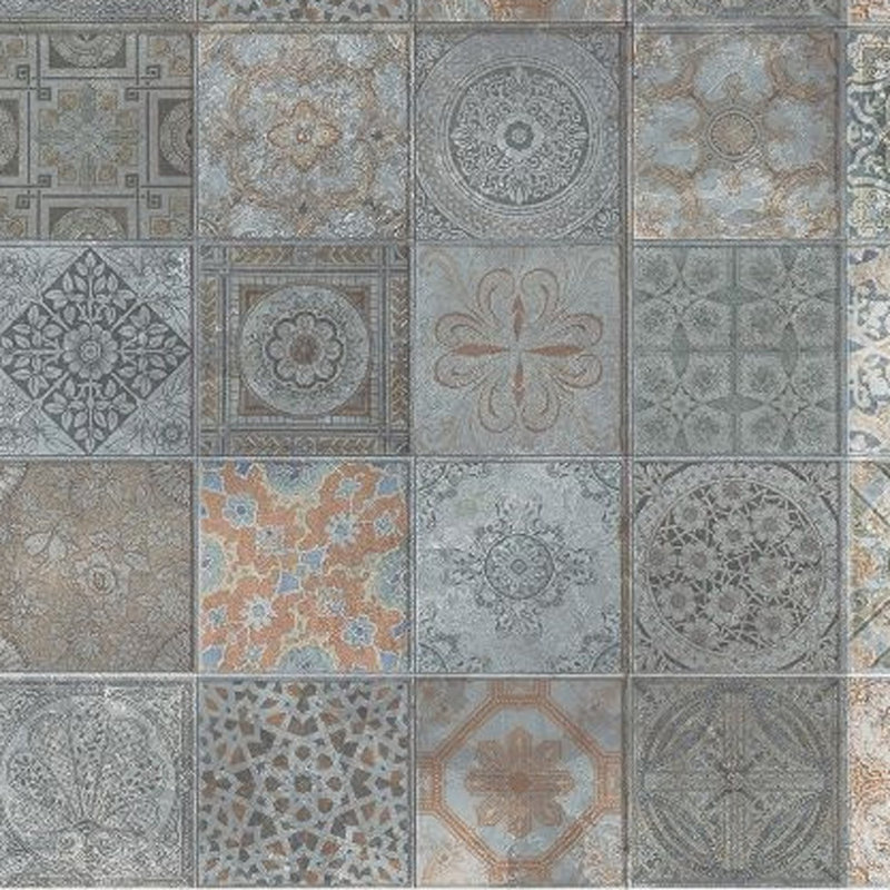 Tapis en vinyle imprimé mosaïque 2 pi x 4 pi avec protection UV