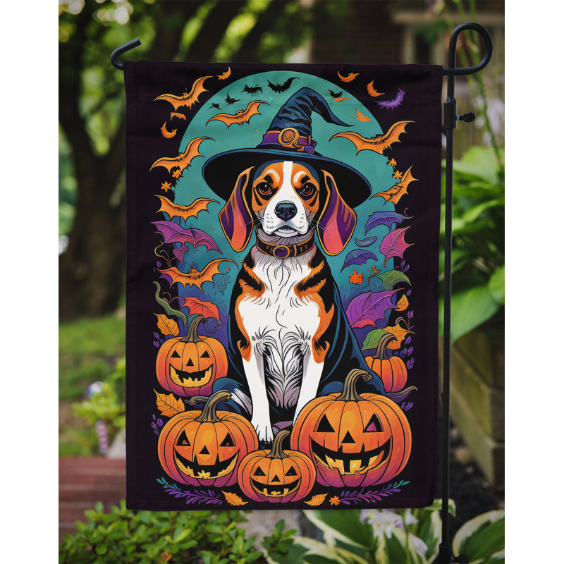 Jais Double Sided Polyester Halloween Garden Flag, 15.5" x 11.25"