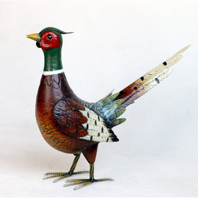 Standing Pheasant Garden Sculpture