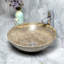 Lavabo de salle de bain à cuve circulaire en pierre à cuve simple Suzie