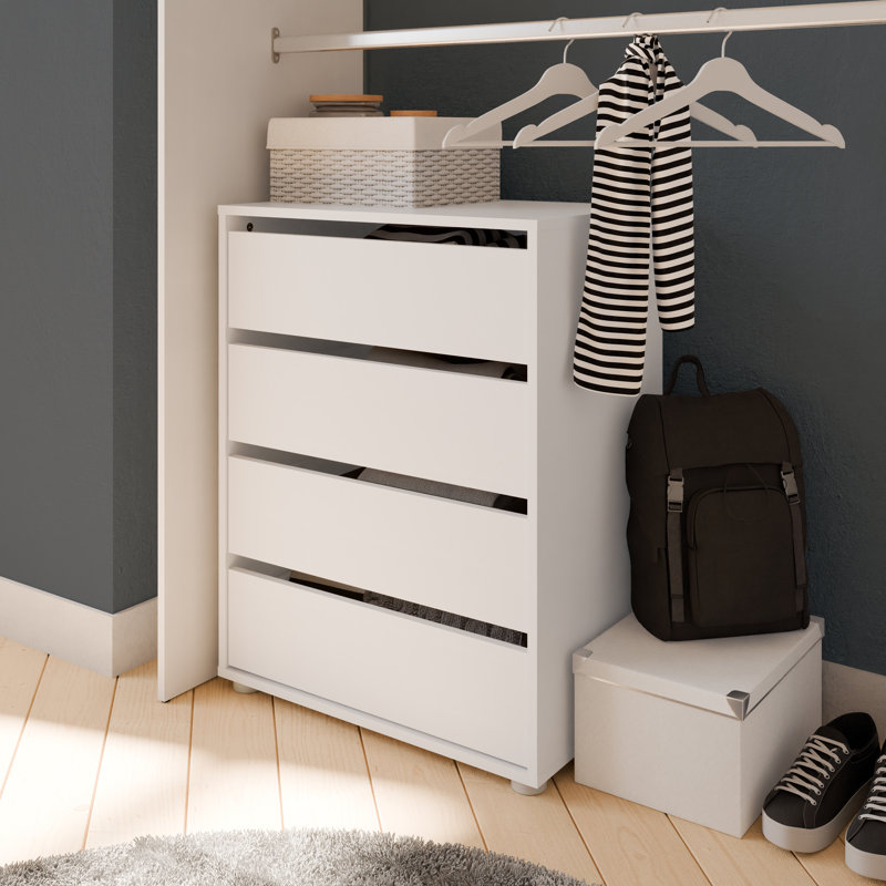 Selestina 60cm W 4 - Drawer Chest of Drawers, Matt White