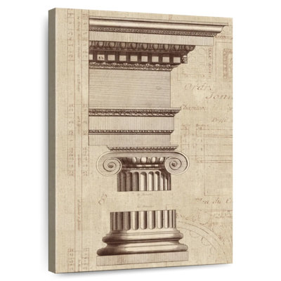 Lilie Architectural Rendering II Burlap Sepia