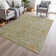 Machine Washable Indoor/Outdoor Xhevrie Khaki Rug