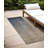 HomeRoots 8' Taupe And Gray Ombre Washable Indoor Outdoor Runner Rug