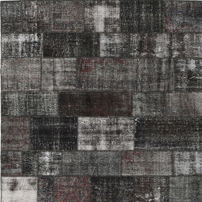 Tapis noir/gris