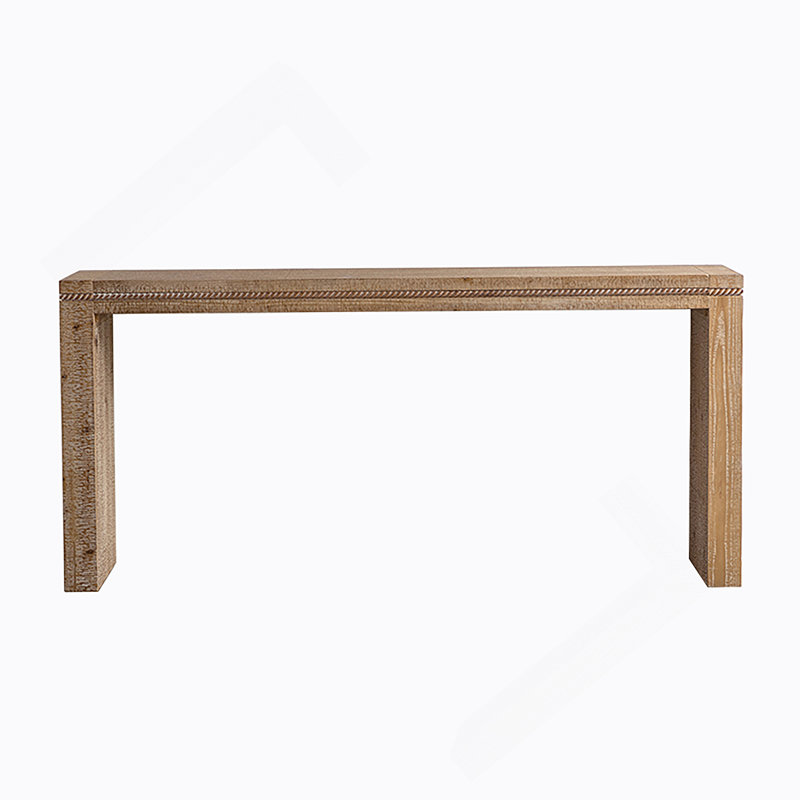 Console en bois massif pour le salon, longue table de canapé derrière le canapé, table d'entrée étroite rétro pour le vestibule du couloir