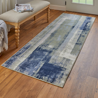 Tapis en polypropylène à motif abstrait Takara