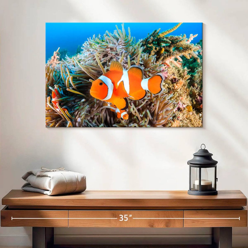 Brampt Fish Swimming, 16" H x 24" W